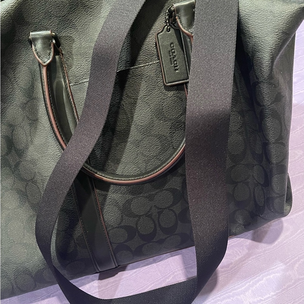 Coach Black and Brown Duffel Bag - Picture 3 of 7